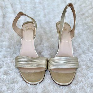 Christian Louboutin Gold Shoes